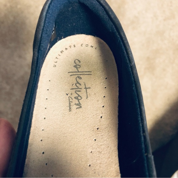 Clarks Women's Danelly Adira - Size 6.5 M - Black Espadrille Ballet Flat Slip on - Picture 7 of 12